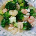 えこどん's cooksnap of when they made 海老とブロッコリーの＊白いチリソース＊.