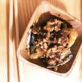 eriiik's cooksnap of when they made なすの天ぷら　鶏そぼろあんかけ.