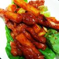 tamicoy's cooksnap of when they made せせりとトッポギのコチュジャン炒め.