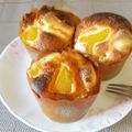 ちさもぐ's cooksnap of when they made 桃のクリームチーズマフィン.