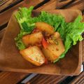 ダヤンCafé's cooksnap of when they made じゃがいものかぐら南蛮味噌炒め.