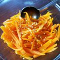 つよまり's cooksnap of when they made レンジで簡単　液体塩こうじで人参のナムル.