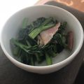 えりぱんな's cooksnap of when they made つるむらさきとベーコンのピリ辛中華炒め.