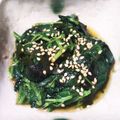 黒豆きなこ's cooksnap of when they made 腸のお薬✿モロヘイヤの酢の物.