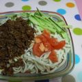 ミルク　銀's cooksnap of when they made 我が家の✿ジャージャー麺.