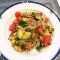 nyaと未就学児3人's cooksnap of when they made アボカド・トマト・納豆の冷たいそば.