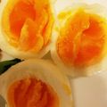 ミキスン's cooksnap of when they made 冷蔵庫から出して水から半熟卵.