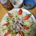 okazakana's cooksnap of when they made 固くならない！冷しゃぶサラダ！.