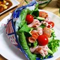 Angelaaa's cooksnap of when they made サーモンとハムの花束サラダ.