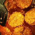 マテちゃ's cooksnap of when they made 煮込みハンバーグ　家にあるもので　簡単.