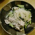 sunny147cm's cooksnap of when they made 豚バラと小松菜と春雨の塩炒め！.