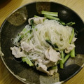 sunny147cm's cooksnap of when they made 豚バラと小松菜と春雨の塩炒め！.