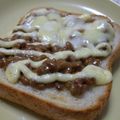 えるえる２８６'s cooksnap of when they made くせになる★納豆トースト.
