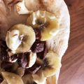 ひひひししし's cooksnap of when they made デザートに！チョコバナナピザ.