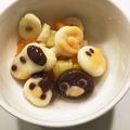 ｒｉｃｈａ☆'s cooksnap of when they made デコ白玉★パンダ♪白玉団子♪おやつ.
