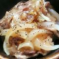 悠おかしゃん's cooksnap of when they made こうちゃんのアレンジ！塩ダレ豚丼.