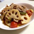 Sato❁'s cooksnap of when they made 今夜の大皿一品！黒酢豚バラと野菜グリル.