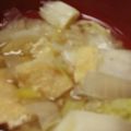 あゆたっくん's cooksnap of when they made 白菜の味噌汁♪レンチンで甘く♪.