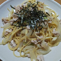 GPZ900R1's cooksnap of when they made お店の味！！豚肉とネギの和風パスタ☆.