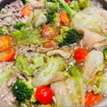 料理男子部's cooksnap of when they made レタスと豚ひき肉の中華風スープ.