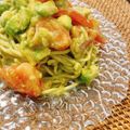 figaron311's cooksnap of when they made アボカドとバジルソースで冷製パスタ.