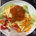 ミドリとワサビ's cooksnap of when they made サルサソースと☆我が家のタコライス.