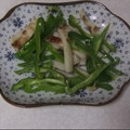 きらり流れ星's cooksnap of when they made ちくわとピーマンの炒め物.