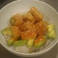 クックRFRESP☆'s cooksnap of when they made 鶏カルビ風★至福のアボカド丼.