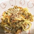 カメ姫☆'s cooksnap of when they made キムチと豚挽肉の焼きうどん.
