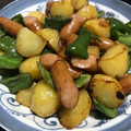 冴たんママ's cooksnap of when they made お弁当用じゃがいもとソーセージの炒めもの.