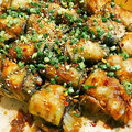 emenina's cooksnap of when they made 簡単♪茄子の豚ばらくるくる生姜焼き♡.