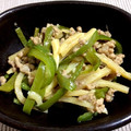 yu_kitchen's cooksnap of when they made ピーマンと筍と挽肉の甘辛炒め.