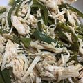 水無月雨音's cooksnap of when they made 鶏ささみとエノキ･ピーマンのナムル.