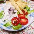 めみたん☆'s cooksnap of when they made 大根・あぶりうす揚げとトマトのサラダ♪.