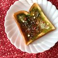 ふたごゆき's cooksnap of when they made ❁抹茶とミルクジャムのトースト❁.