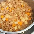 moomo23's cooksnap of when they made 懐かしの味★大根・人参のそぼろ煮.