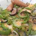 クックNNN's cooksnap of when they made ゴーヤの玉子とじ.