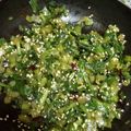＄ophie's cooksnap of when they made 副菜◎セロリの葉の油炒め.