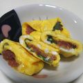 クックLIB7A7☆'s cooksnap of when they made 梅と大葉の卵焼き.