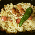 花時計咲いた's cooksnap of when they made ネギとソーセージの焼き飯.