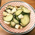 ★みぃ★ママ's cooksnap of when they made ヘルシー肴♪豆腐ときゅうりの塩昆布和え.