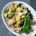 ＊sanacchi＊'s cooksnap of when they made ほうれん草とまいたけの中華風卵とじ.
