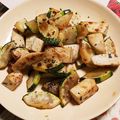 mぱなんが's cooksnap of when they made 簡単 ズッキーニとサラダチキンの炒め.