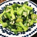 しのうさママ's cooksnap of when they made 小松菜とおくらのおひたし.
