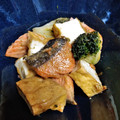 dora3103's cooksnap of when they made ほうれん草と鮭・厚揚げのバター炒め.