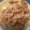 クック7H4XIN☆'s cooksnap of when they made 簡単すぎ！豚こまのゴマ味噌丼.