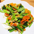 ままミッツ's cooksnap of when they made 小松菜と油揚げの中華炒め＊.