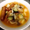 クックNLLKK6☆'s cooksnap of when they made ズッキーニ、トマト、ウインナー、夏ポトフ.