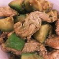 ＊にょにょん＊'s cooksnap of when they made 簡単★アボカドと鶏ササミのわさび醤油和え.