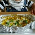 ラブリーＰｅｅちゃん's cooksnap of when they made 離乳食 後期 かぼちゃのパンでグラタン.